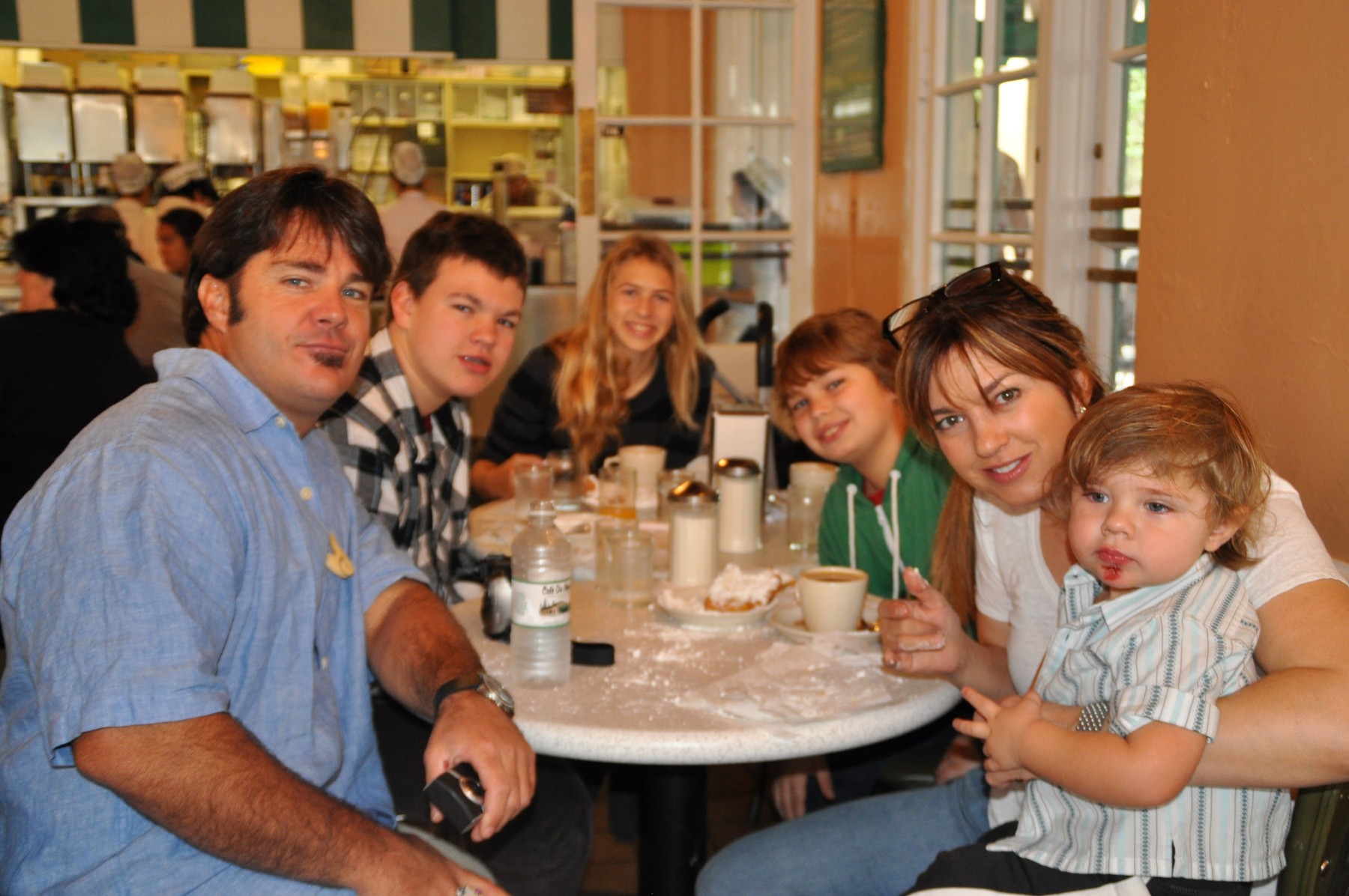 Breakfast at Cafe do Monde on son Ty's 12th birthday