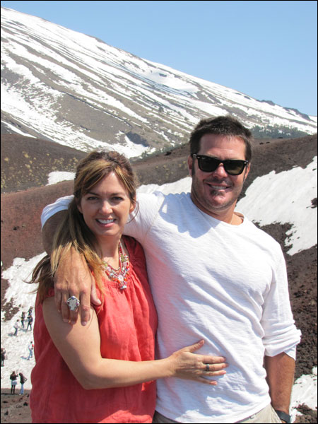 Ty and I at Mt. Etna, Sicily's volcano